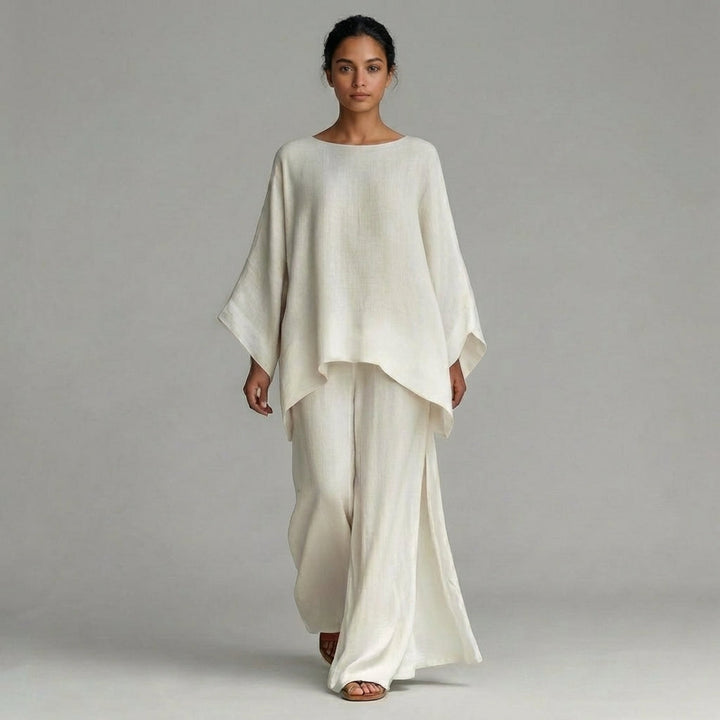 Heather Oversized Kaftan Two-Piece Set