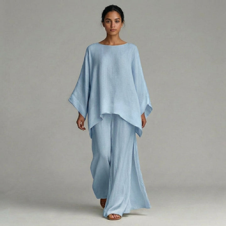 Heather Oversized Kaftan Two-Piece Set