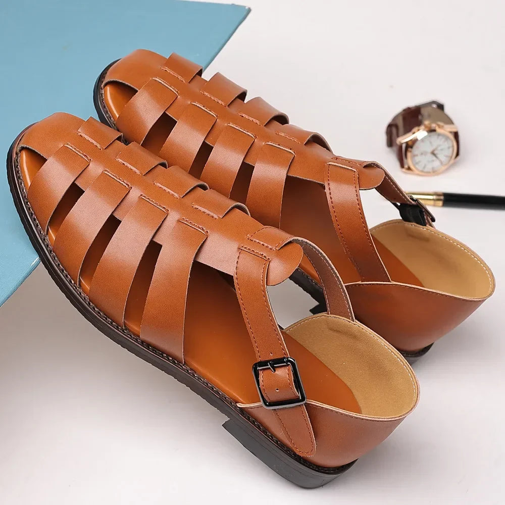 Olivia Leather Fisherman Sandal
