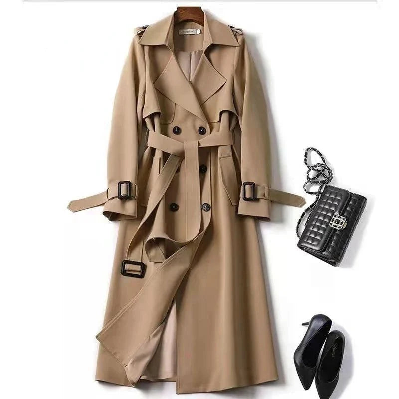 Natalie Double-Breasted Trench Coat