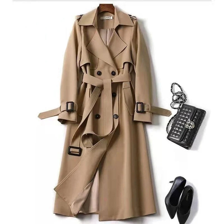 Natalie Double-Breasted Trench Coat