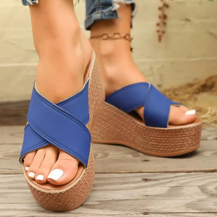 Grace Platform Wedge Sandal