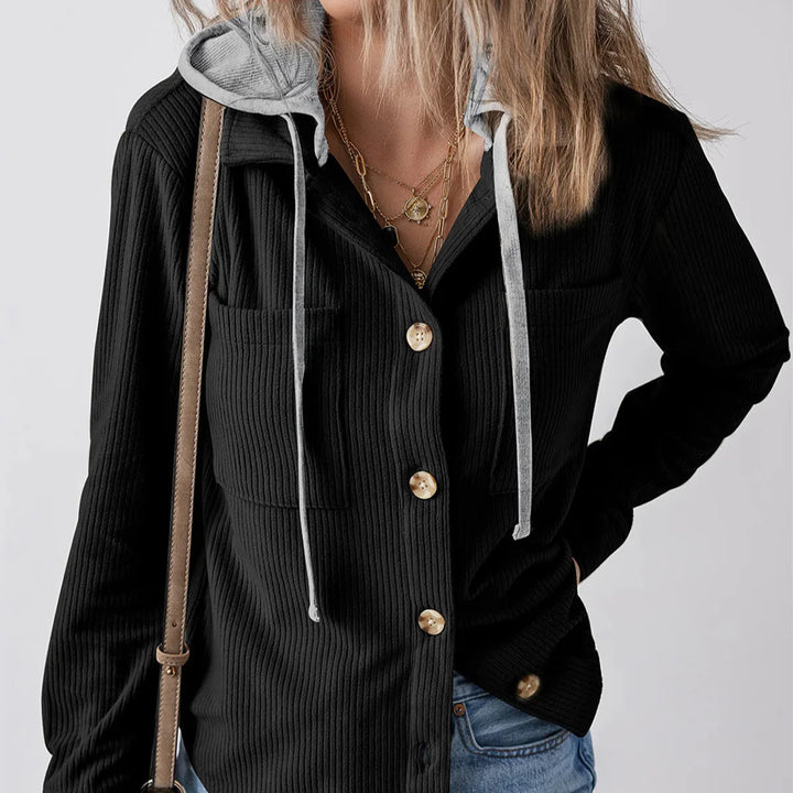 Summer Hooded Button Shirt