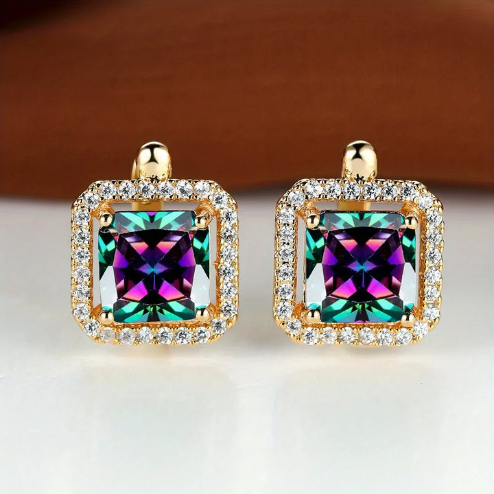 Velour Halo Stud Earrings