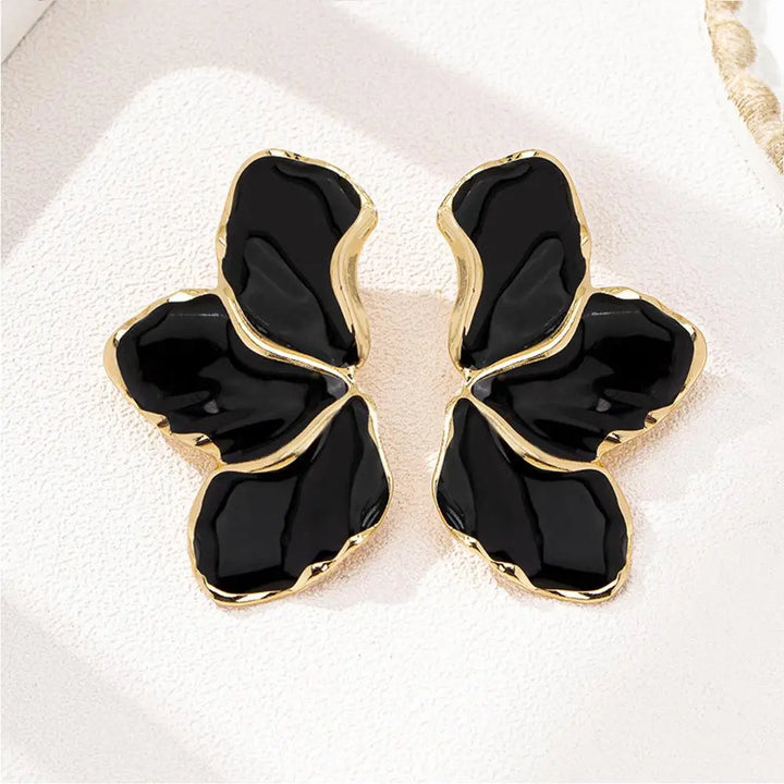 Velour Floral Stud Earring