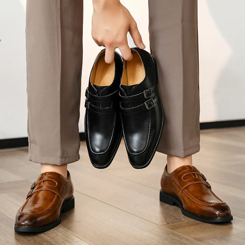Nathan Double Monk Strap Loafer
