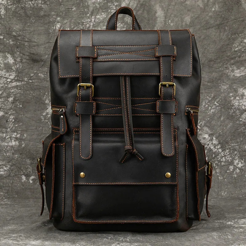 The Chase Full-Grain Leather Backpack