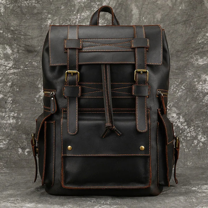 The Chase Full-Grain Leather Backpack