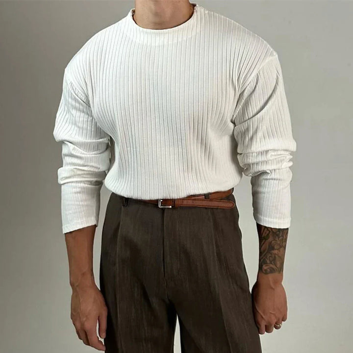 Morgan Oliver Ribbed Long Sleeve Shirt
