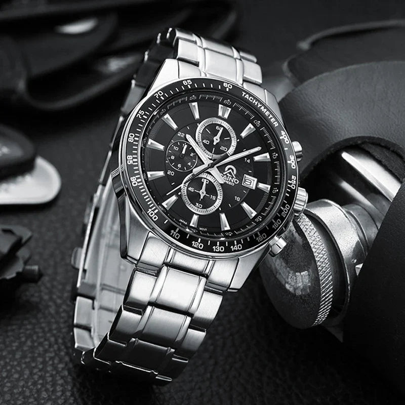 Sterling Bracelet Chronograph Watch, 44mm