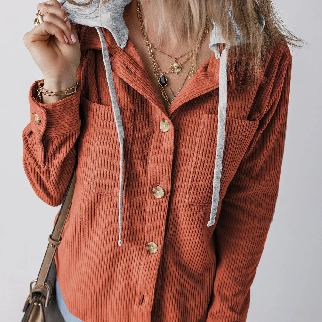 Summer Hooded Button Shirt