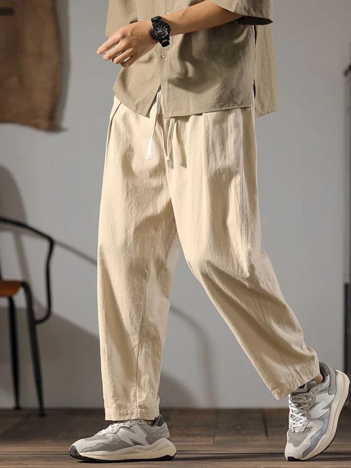 Stephanie Linen Drawstring Pants