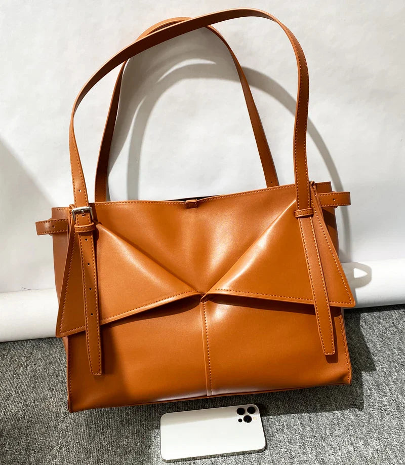 The Heather Leather Tote