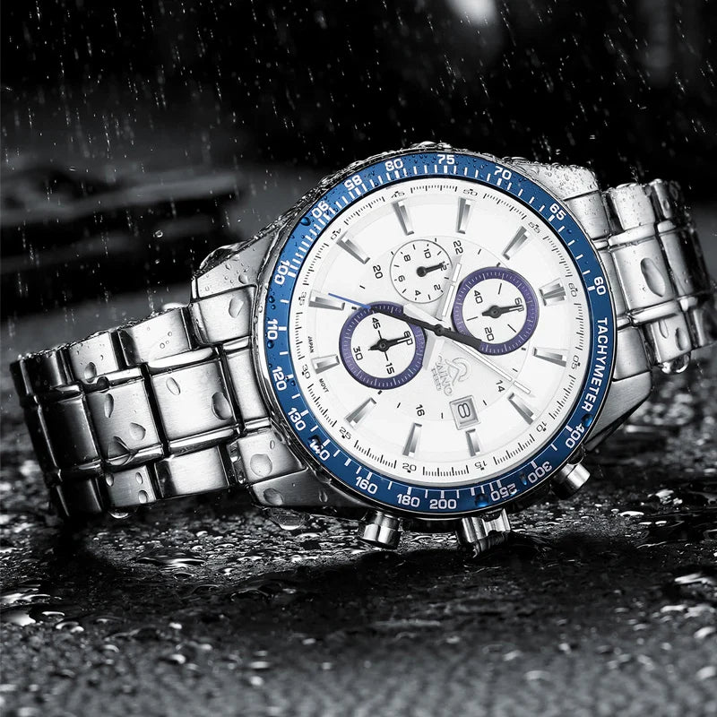 Sterling Bracelet Chronograph Watch, 44mm