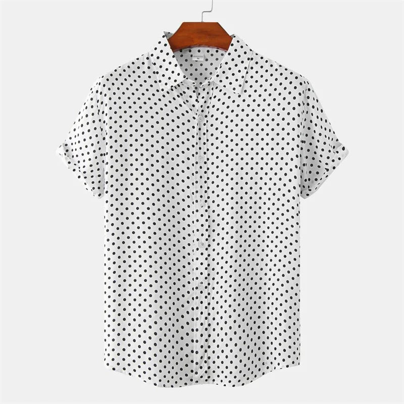 Peyton Dot Print Button-Up Shirt