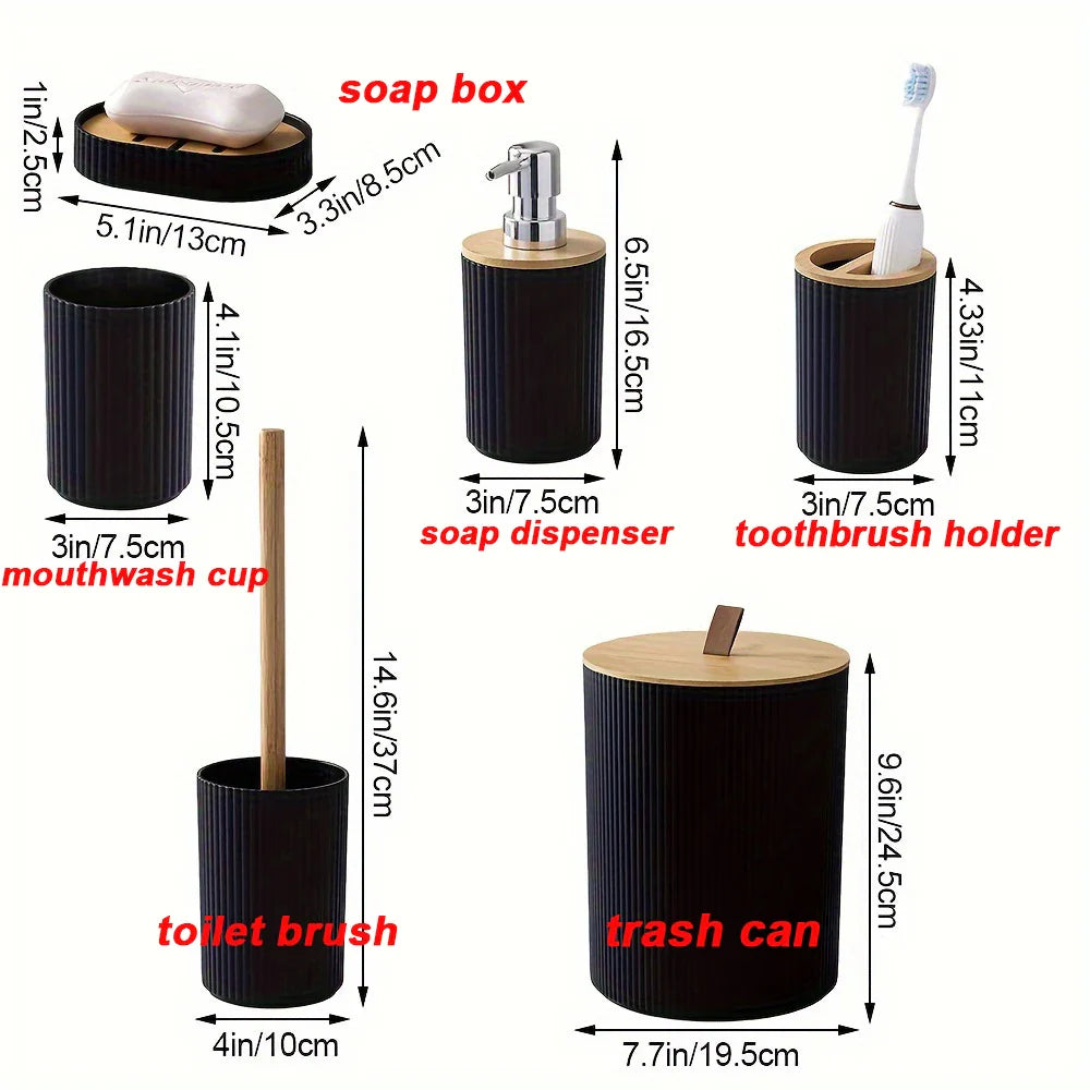 Grant Comfort 6 Piece Bathroom Set