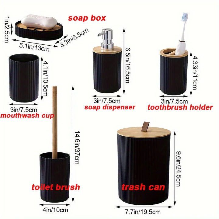Grant Comfort 6 Piece Bathroom Set