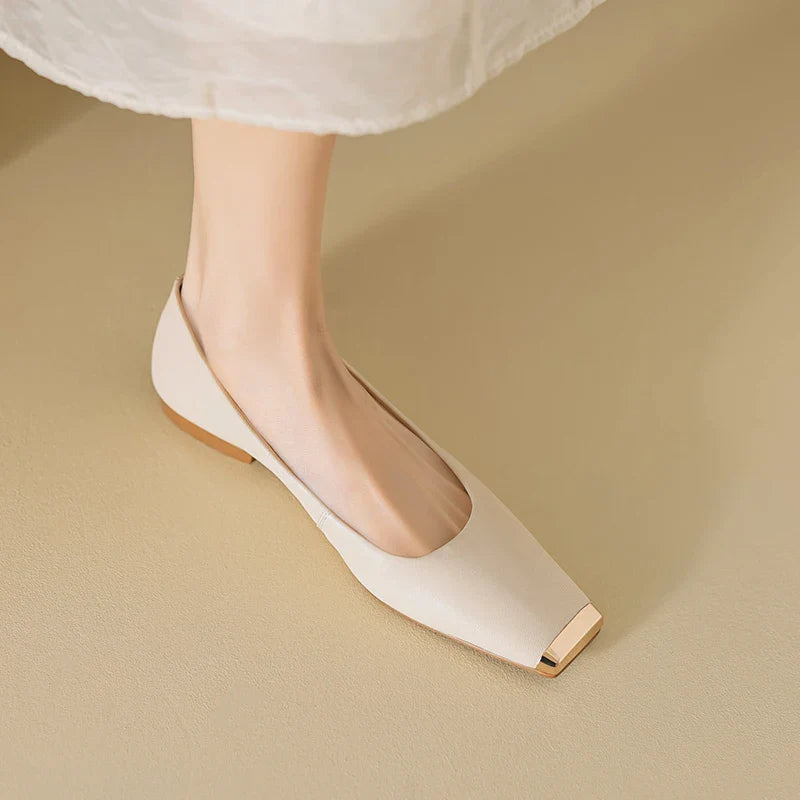 Nicole Gold Toe Ballet Flat