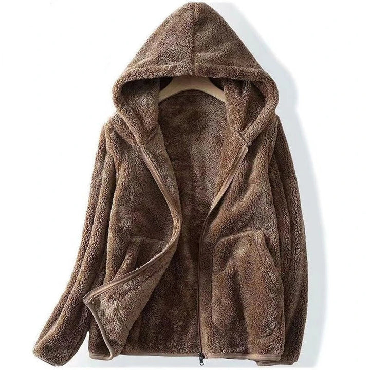 The Kristen Coral Fleece Hoodie