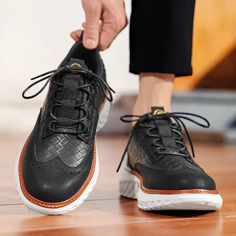 Casey Leather Brogue Sneakers