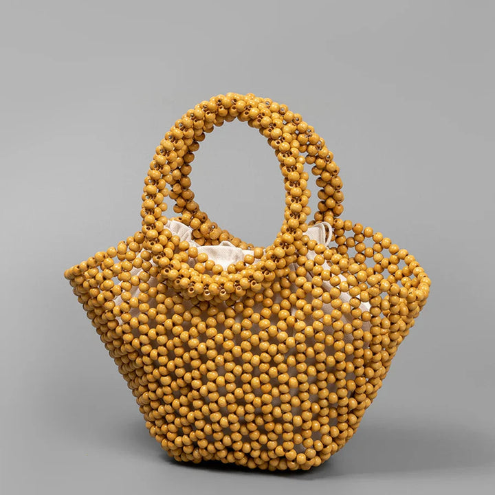 The Megan Wooden Bead Tote