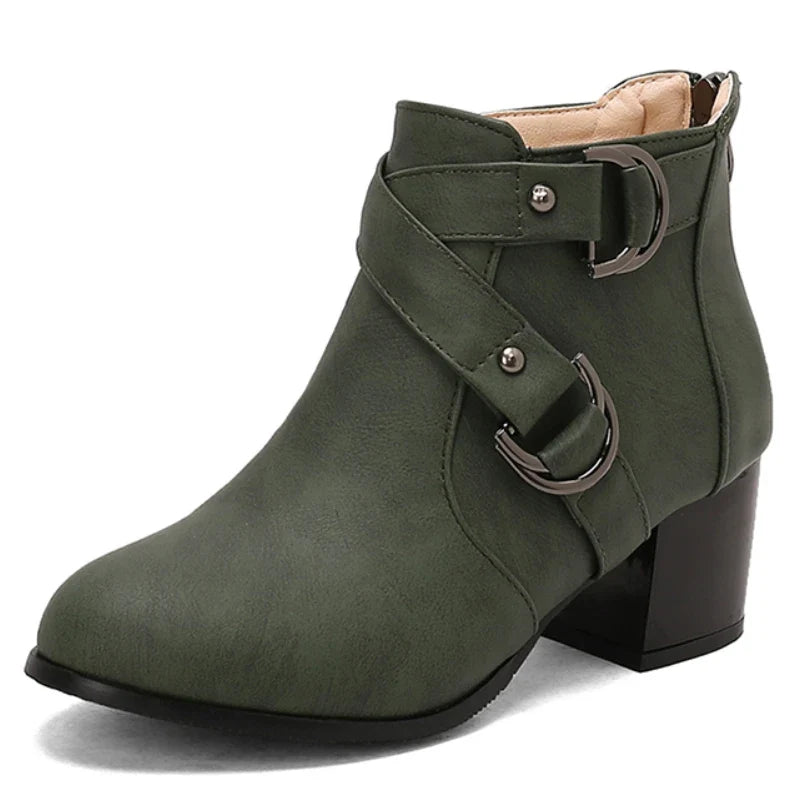 Stephanie Buckle Ankle Boot
