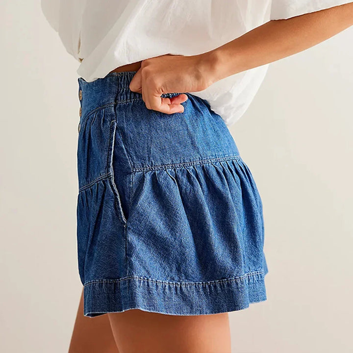 Sawyer Midrise Denim Shorts
