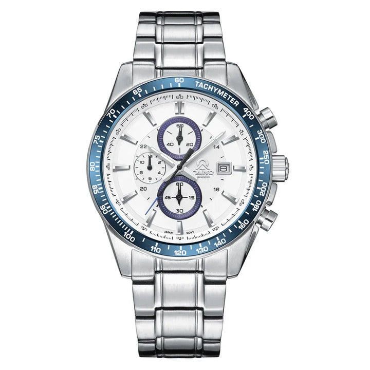 Sterling Bracelet Chronograph Watch, 44mm