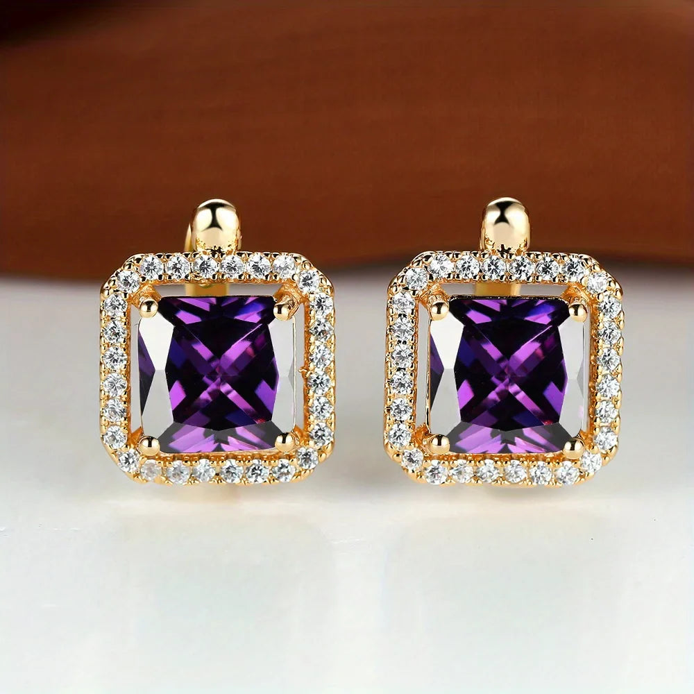 Velour Halo Stud Earrings