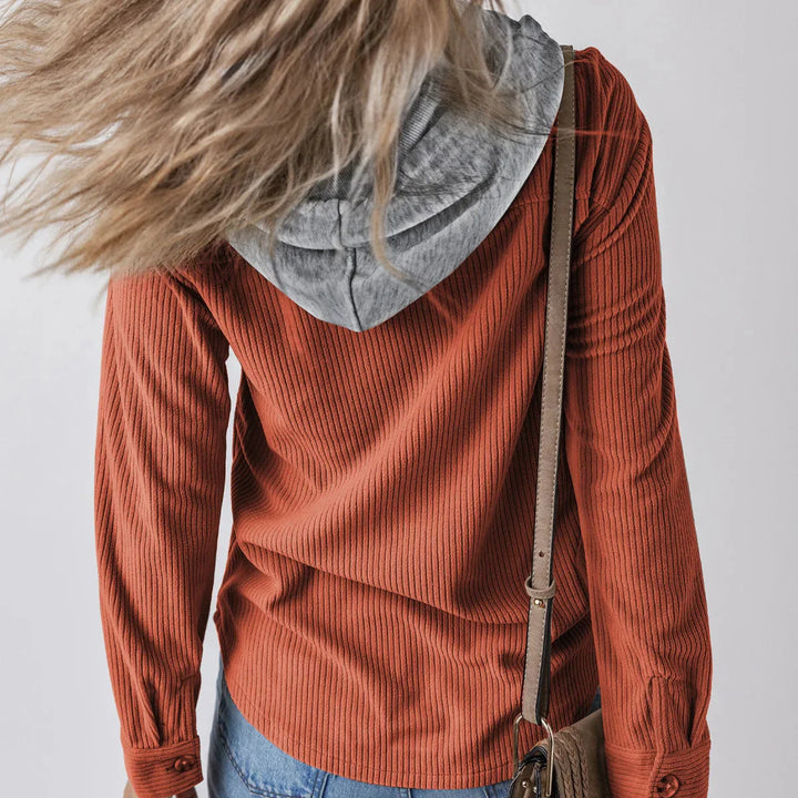 Summer Hooded Button Shirt