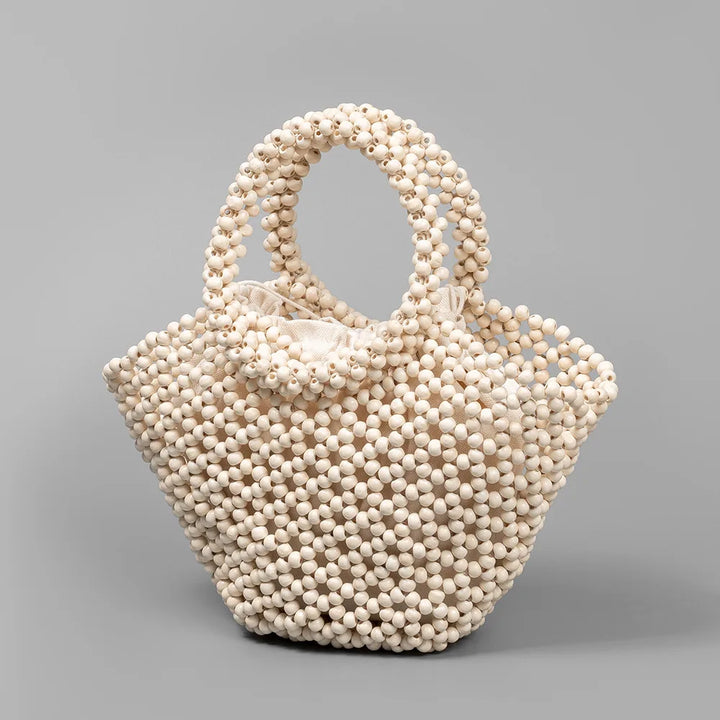 The Megan Wooden Bead Tote