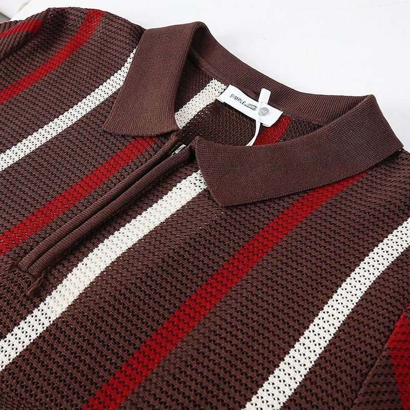 Cody Open Knit Polo