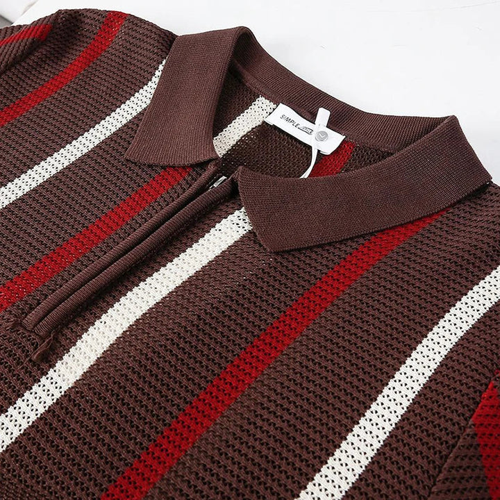 Cody Open Knit Polo