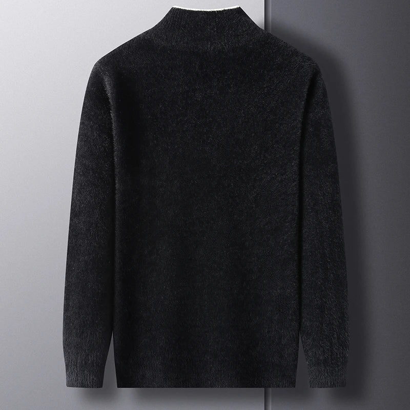 The Heather Quarter Zip Pullover