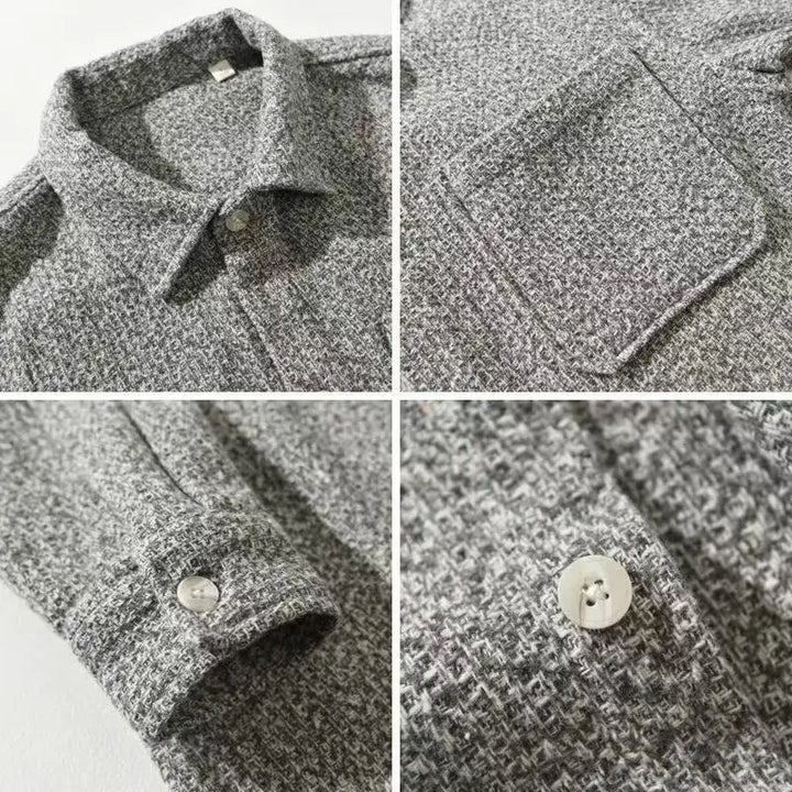 The Quinn Bouclé Button-Down