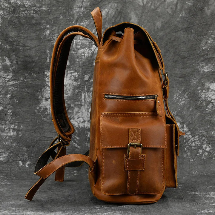 The Chase Full-Grain Leather Backpack