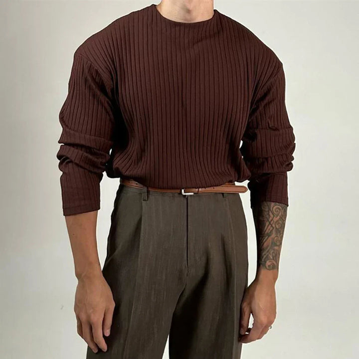 Morgan Oliver Ribbed Long Sleeve Shirt