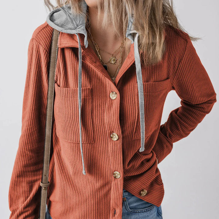 Summer Hooded Button Shirt