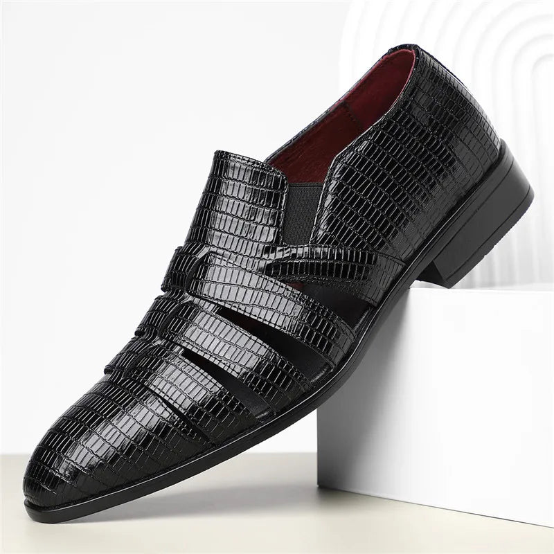 Rachel Cut Out Crocodile Loafer