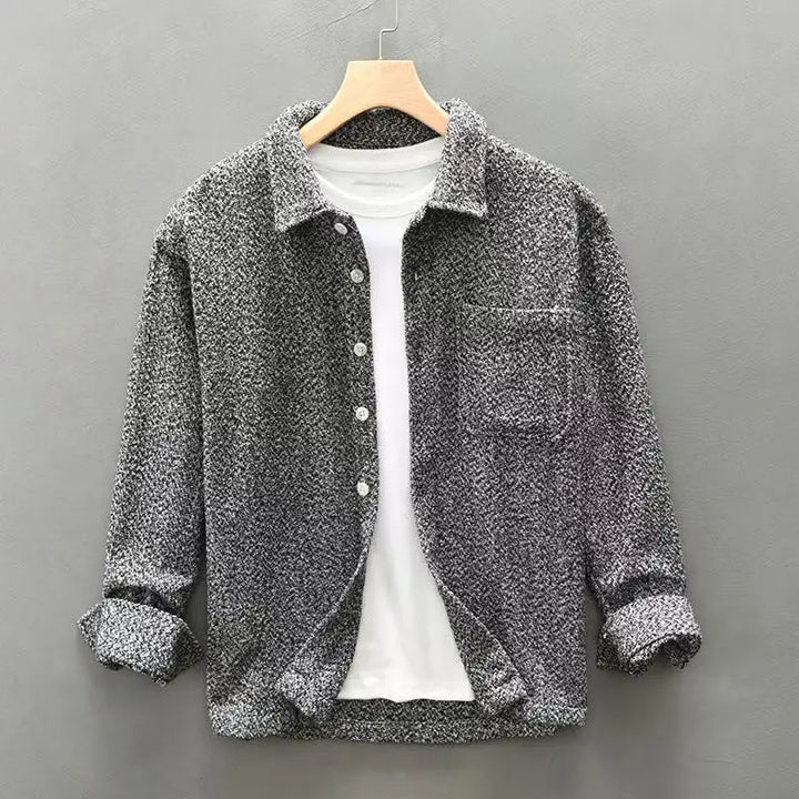 The Quinn Bouclé Button-Down