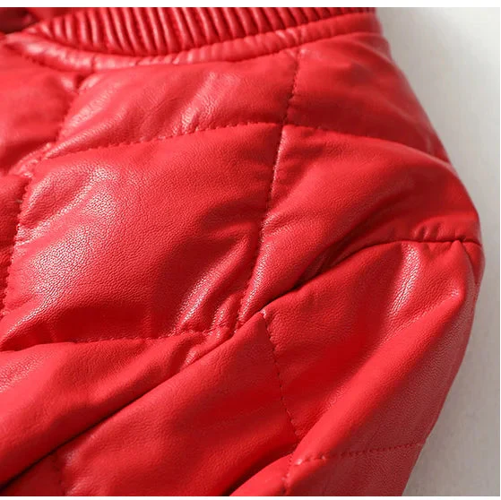 Melissa Quilted Leather Bomber