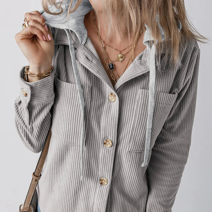 Summer Hooded Button Shirt
