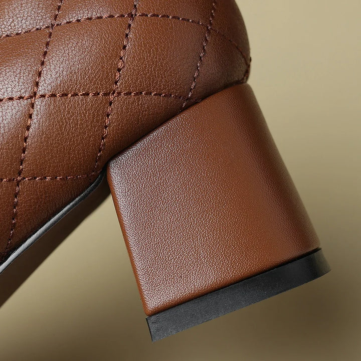 Amber Block Heel Pump