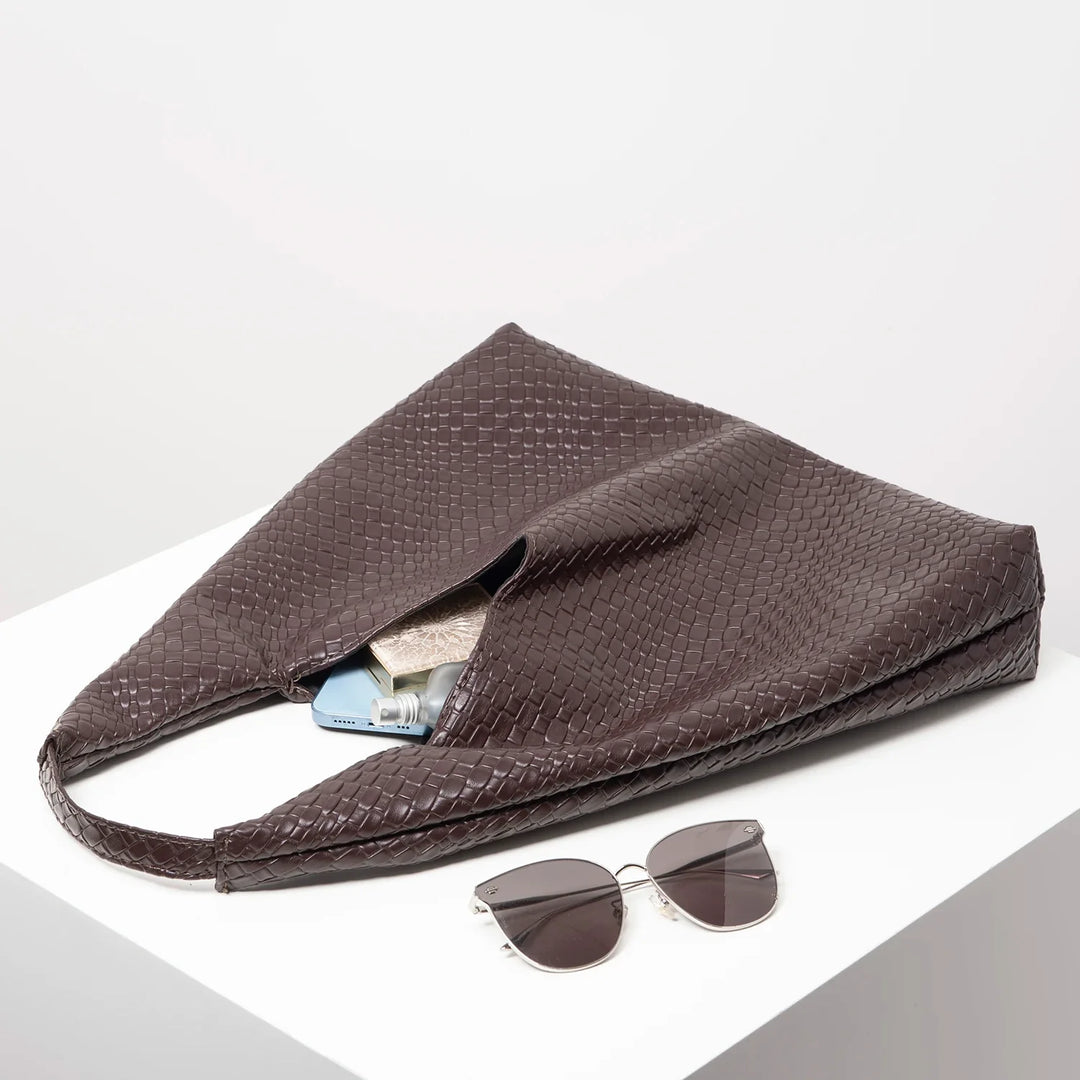 Courtney Woven Hobo Bag