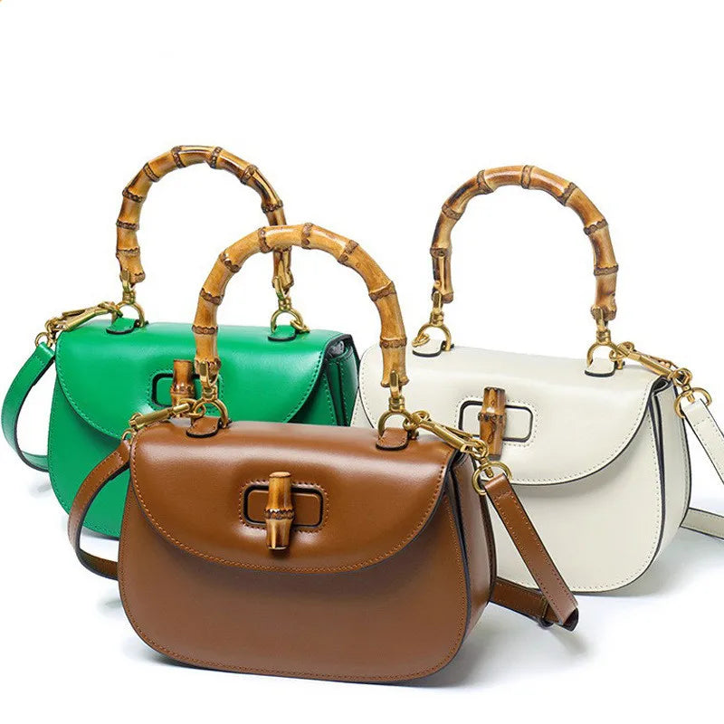 The Hayden Bamboo Top-Handle Bag