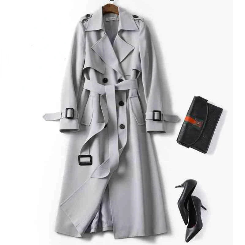 Natalie Double-Breasted Trench Coat