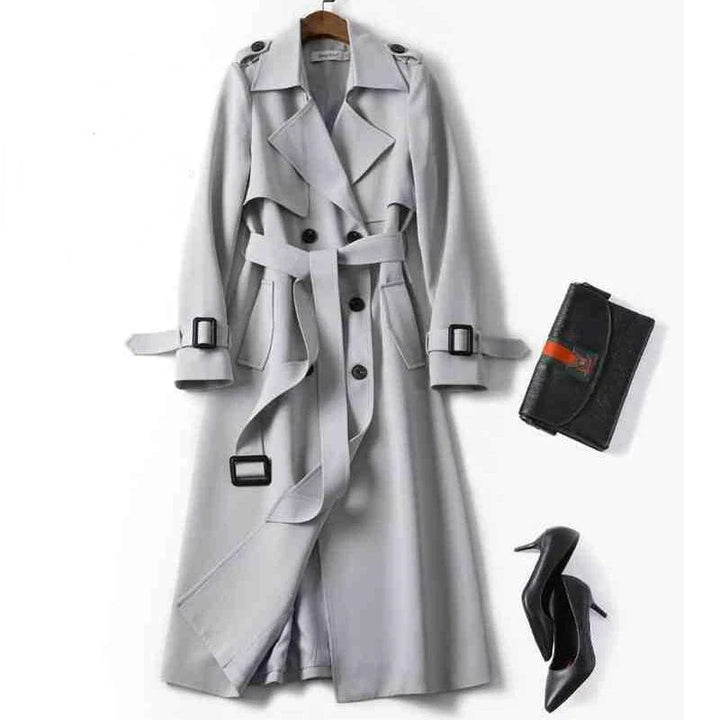 Natalie Double-Breasted Trench Coat