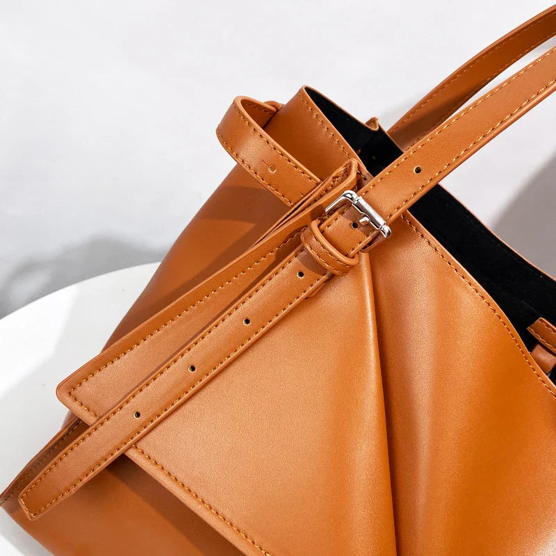 The Heather Leather Tote