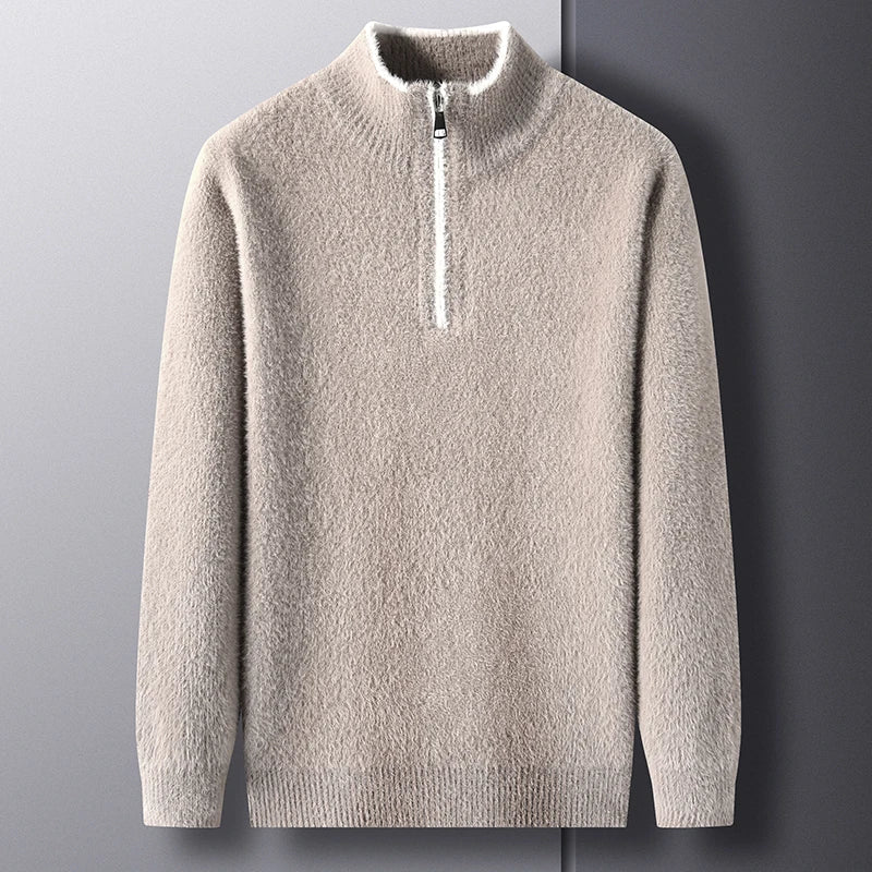 The Heather Quarter Zip Pullover