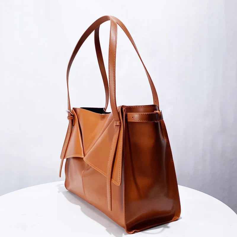 The Heather Leather Tote